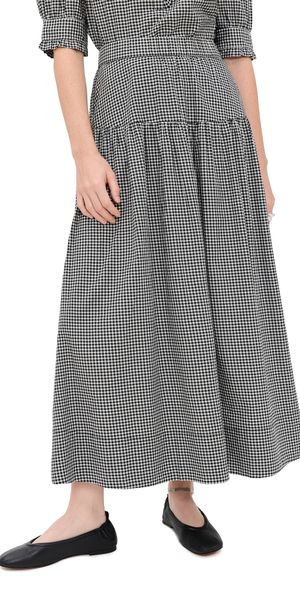 Birds of Paradis Lydia Skirt Onyx Check XS