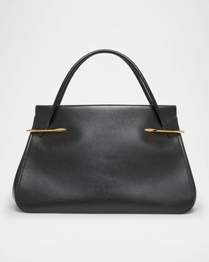 Pinch Large Shoulder Bag in Smooth Leather
