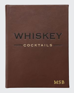 Whiskey Cocktails Leather Bound Book, Personalized