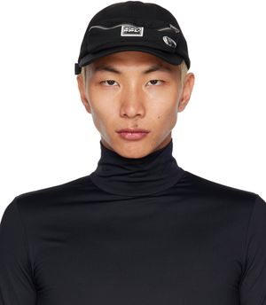 99%IS- Casquette Box Suit noire à pochette