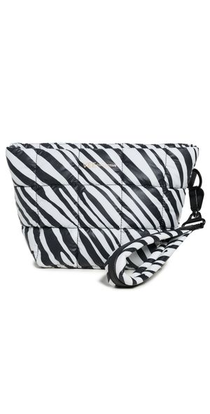 Vee Collective Porter Clutch Zebra Black and White One Size