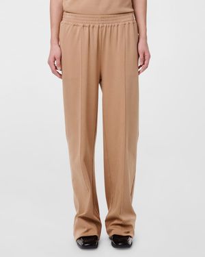 Luxe Seamed Wide-Leg Lounge Pants