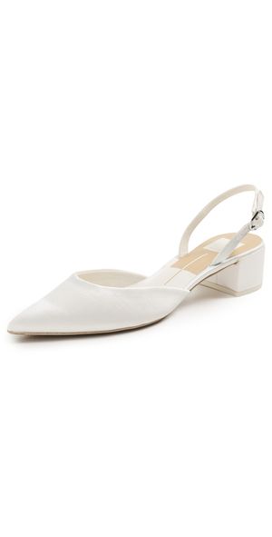 Dolce Vita Carel Heels True White Satin 6