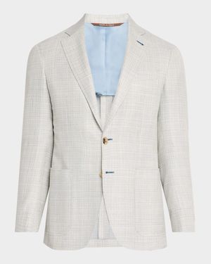 Men's Wool-Blend Tic Suit
