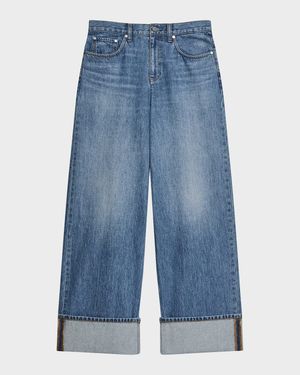 Low-Rise Drop Jeans