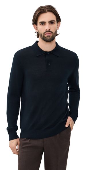 NN07 Serge Polo Sweater Deep Navy M