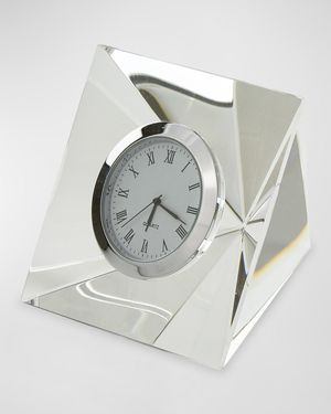 Clear Crystal Diamond Clock