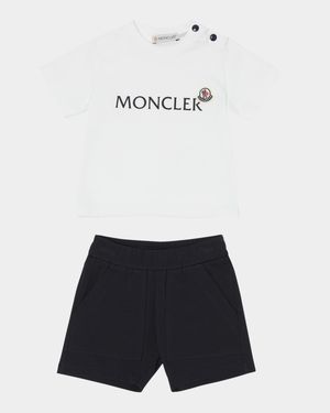 Boy's Logo T-Shirt and Shorts Set, Size 6M-3
