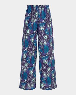 Eyes of the Wind Cotton-Silk Pants
