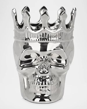 Silvertone Maximilien Skull Candle, 23.3 oz. - The Aroma Scent
