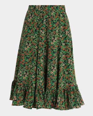 Petales Damour Margherita Ruffle Skirt