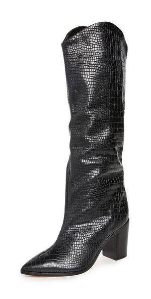 Schutz Maryana Block Boots Black 5