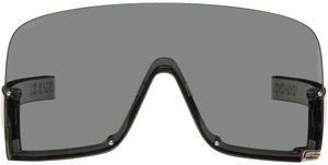 Gucci Gray Shield Sunglasses