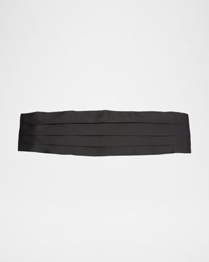 Men's Pleated Satin Cummerbund