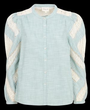 Maison 123 - Chemise col rond en coton - Taille XL - Vert