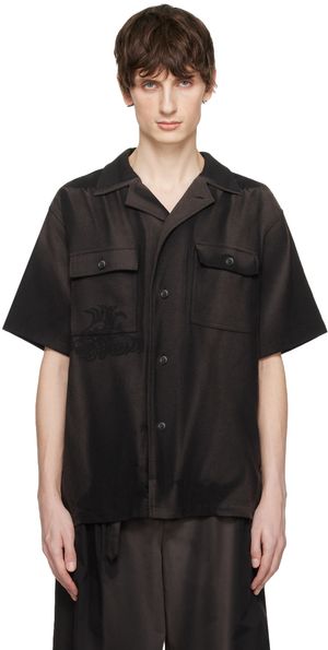 JiyongKim Black Sun-Bleached Shirt