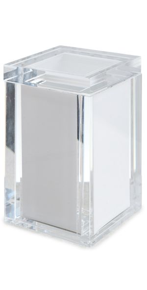 Tizo Design Acrylic Canister with Lid and White Insert White One Size