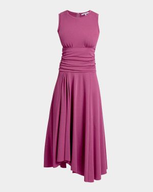 Josie Sleeveless Ruched Midi Dress