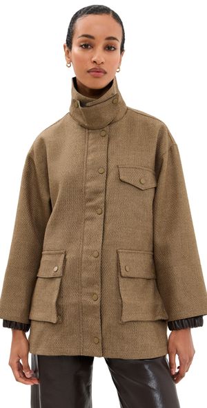 Line & Dot Bourbon Jacket Brown L