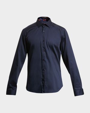 Men's Contrast-Reverse Sport Shirt