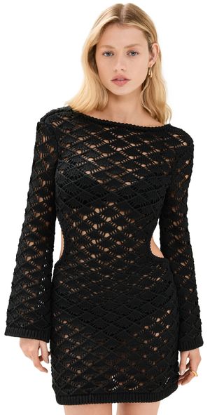 Cult Gaia Liam Knit Coverup Black L