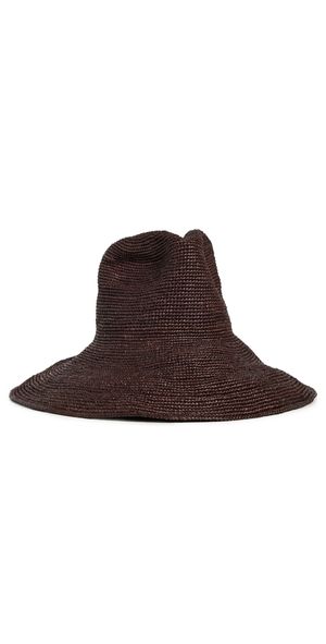 Janessa Leone Waverly Brim Fedora Sand/Navy S