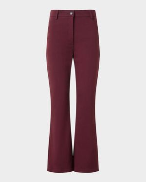 Cali Cotton-Stretch Denim Bootcut Crop Pants