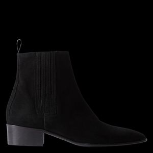 The Kooples - Boots en cuir suédé - Taille 40 - Noir