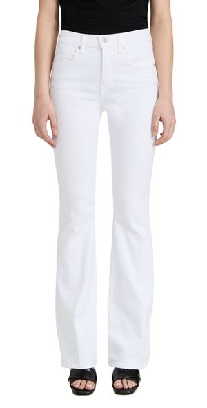Veronica Beard Jean Beverly Skinny Flare Jeans White 28