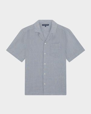 Men's Angelo Linen Short-Sleeve Shirt