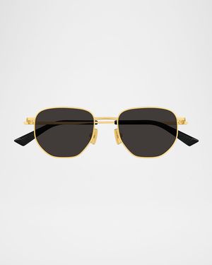 Unisex BV1301S Metal Round Sunglasses