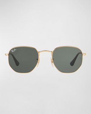 Square Metal Keyhole Sunglasses, 54MM