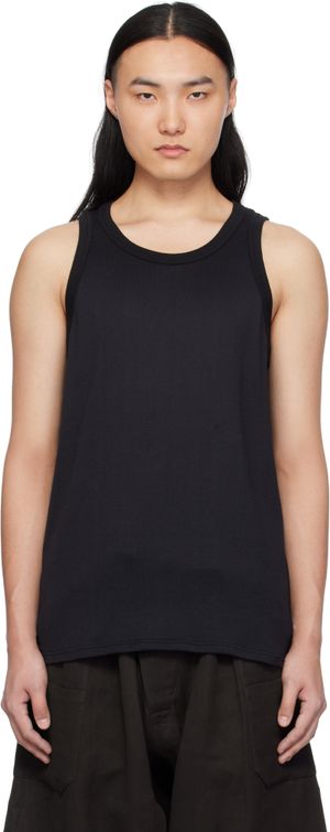 nanamica Black Loopwheel COOLMAX Jersey Tank Top