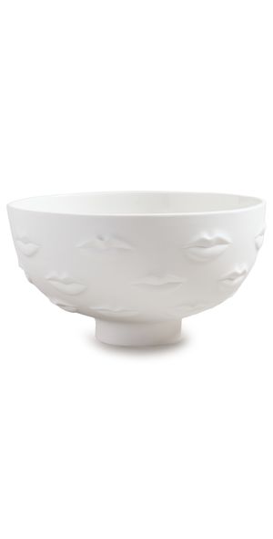 Jonathan Adler Gala Lips Bowl White One Size