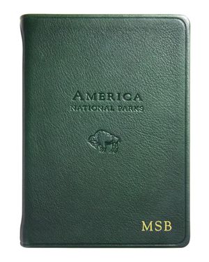 America National Parks Atlas Leather Bound Book
