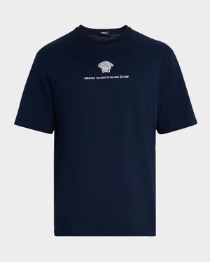 Men's Medusa Embroidered T-Shirt
