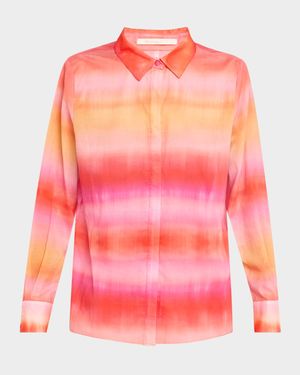 Elvrie Ombre Button-Front Shirt