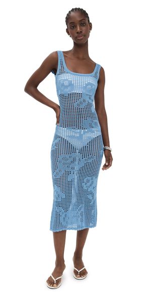 Bailey Rose Crochet Dress Capri Blue S