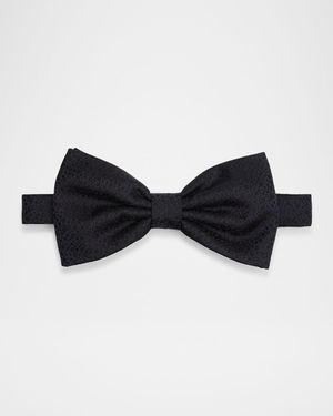 Men's Micro-Jacquard Silk Bow Tie