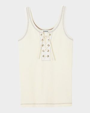 Safari Lace-Up Tank Top