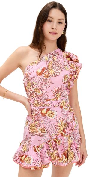 Poupette St Barth Corinne Mini Dress Pink Karibia M