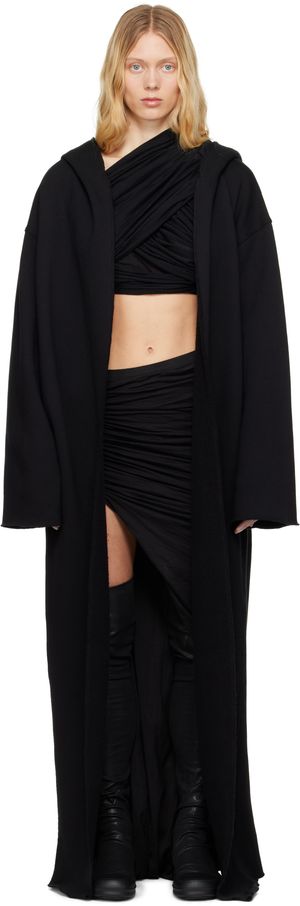 Rick Owens DRKSHDW Black Hollywood Dragging Peter Hoodie