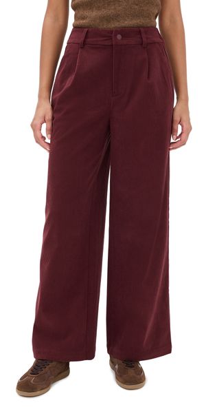 Varley Floris Wide Leg 29.5 Pants Decadent Chocolate M