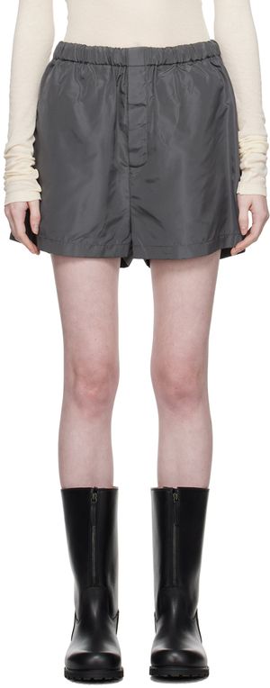 Rier Gray Drawstring Shorts
