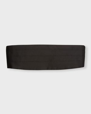 Men's Pleated Silk Cummerbund