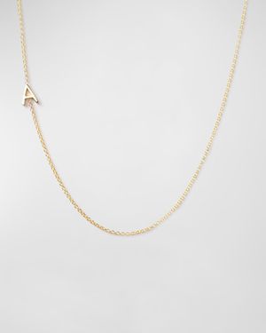 14k Yellow Gold Mini Letter Necklace