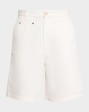 Men's Denim Relaxed-Fit Carpenter Shorts