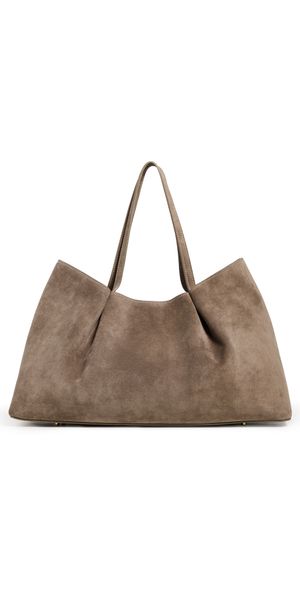 Elleme Dimple Suede Tote Taupe One Size