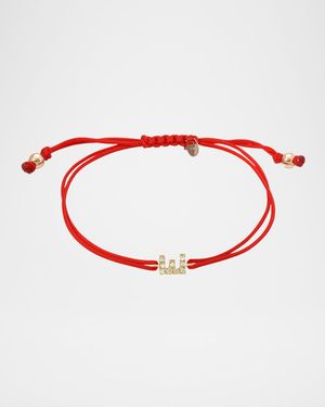 14K Gold Diamond Initial Fortune Bracelet, A to Z