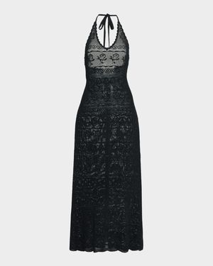 Cillian Pointelle Knit Maxi Dress